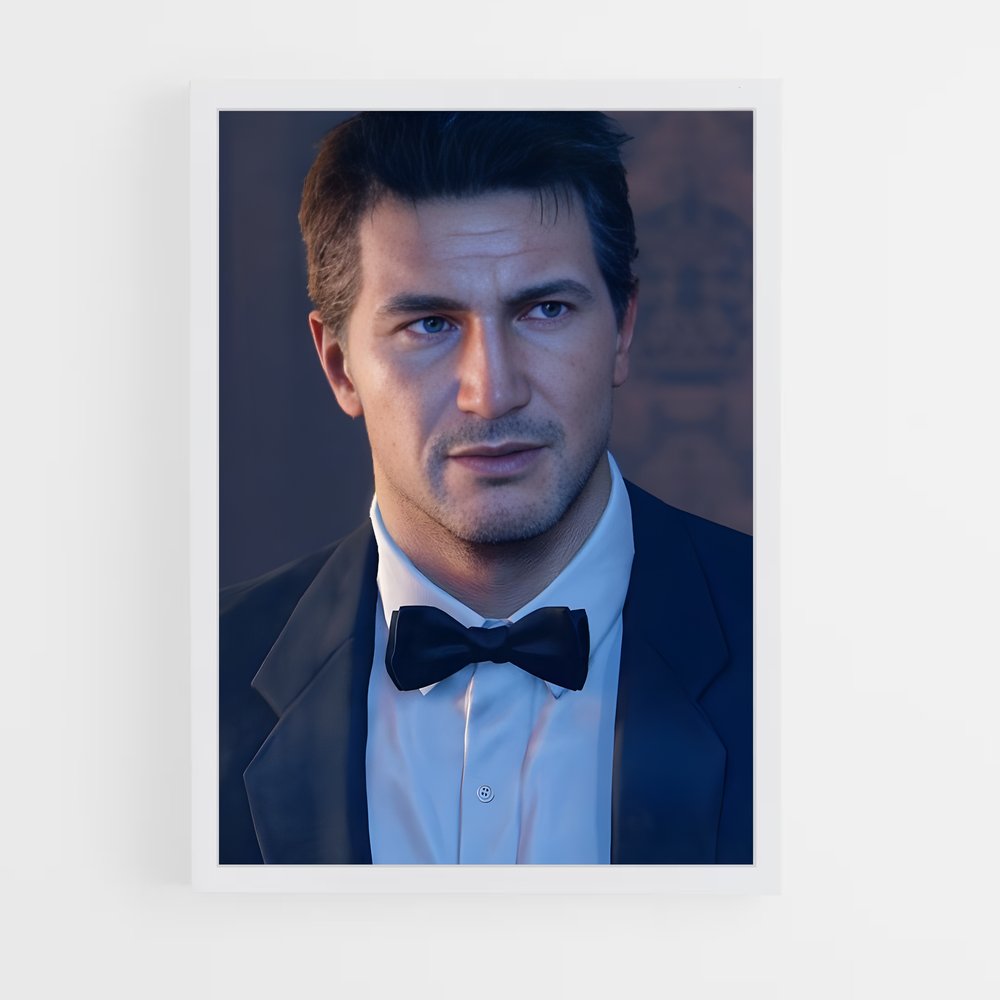 Poster Nathan Drake: Élégance Aventureuse – affiche Uncharted (vue 3)